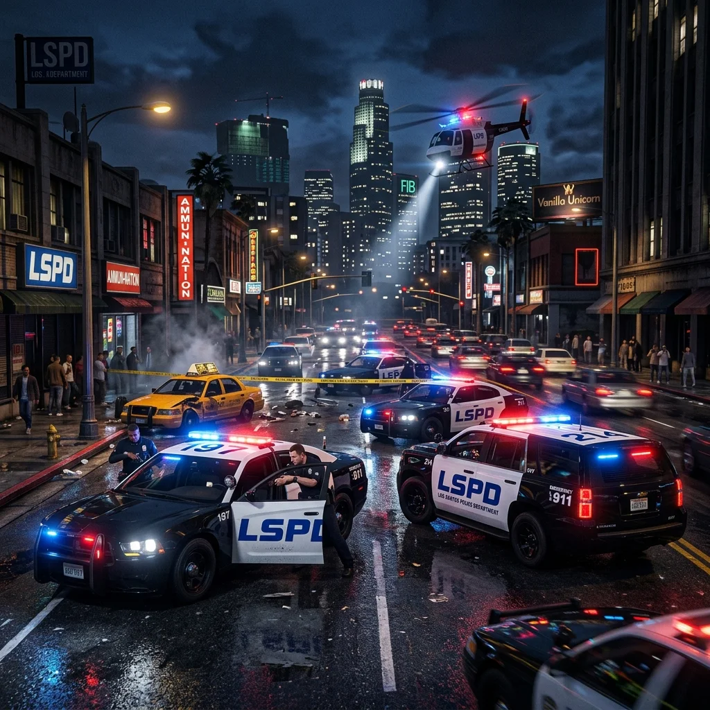 Facciones legales LSPD y EMS en servidor FiveM España